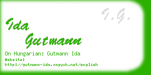 ida gutmann business card